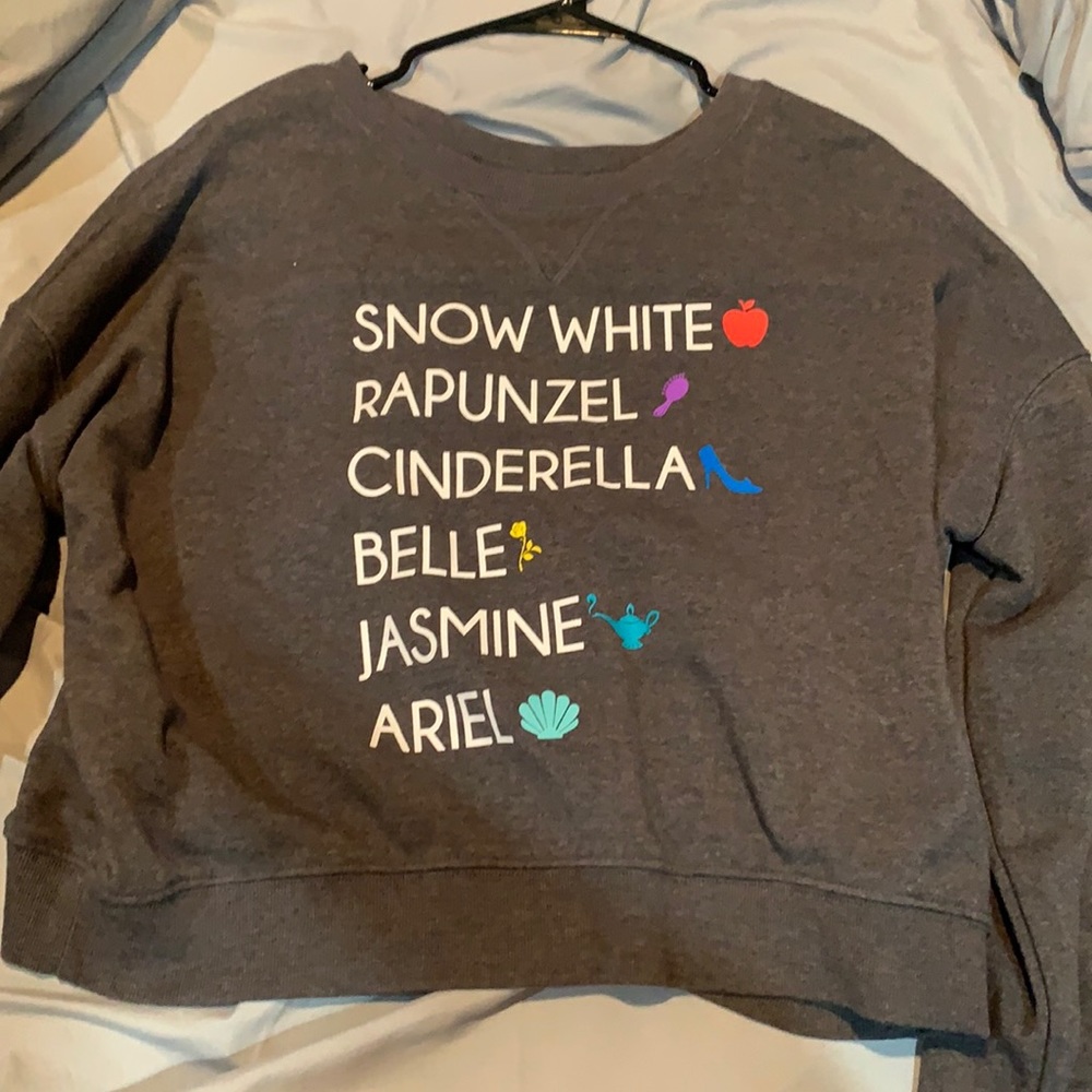 Disney princess crew neck hoodie